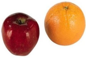 apples and oranges